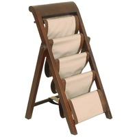 Livingstone Leather Folding Magazine Rack