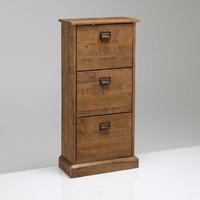 Lindley Shoe Cabinet with 3 Pull-Down Doors