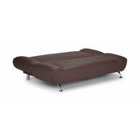 Lima Faux Leather Sofabed Brown