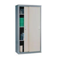 light GREY CUPBOARD - SLIDING DOOR 72\