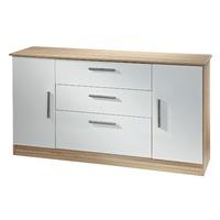 living wide 2 door 3 drawer sideboard