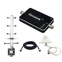 Lintratek Repeater DCS 1800 Mini Size Signal Booster Signal GSM 1800 MHz 65dB Gain LED Cell Phone Repeater Yagi Antennas Full Kits