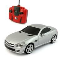 Licensed Mercedes Benz SLK 350 Silver Scale 1:24 Radio Remote Controlled Car with LED Headlights Kids Toys Gift Present