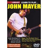 lick library learn to play john mayer dvd