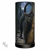 Lisa Parker - A Brush With Magick - Lamp - Black Cat & Broom
