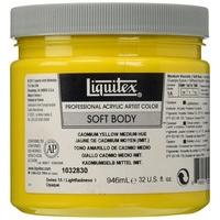 Liquitex Professional Soft Body Acrylic Paint - 237 ml, Cadmium Yellow Medium Hue