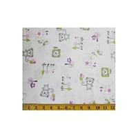 Lilac & Green Teddy Fabric Cut, Single 160 x 110cm