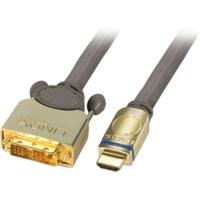 lindy 37180 gold dvi d hdmi cable 05m