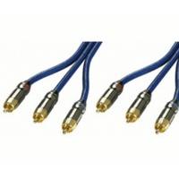 Lindy Component Video Cable (RGB) - 75 Ohm, Premium Gold, 2m