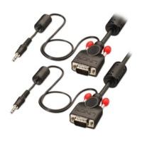 Lindy 5m Premium VGA Cable with Integrated Audio