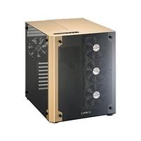 lian li pc o8wgd atx cube case gold