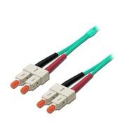 lindy 25m fibre optic cable sc to sc 50125m om4