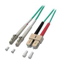 lindy 5m fibre optic cable lc to sc 50125m om4