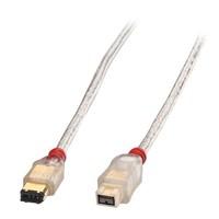 LINDY 25m Premium FireWire 800 Cable - 6 Pin Male to 9 Pin Bilingual Male