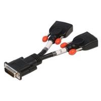 LINDY DMS 59 Male to 2 x VGA Female Splitter Cable