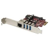 Lindy Usb 3.1 Gen1 4 Port PCIe Gigabit Lan Card