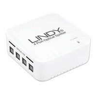 lindy 4 way toslink digital optical audio splitter