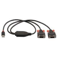 LINDY USB to Serial Converter Lite - 2 Port (RS232)