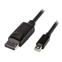 LINDY Mini DisplayPort Male to DisplayPort Male, Black, 3m