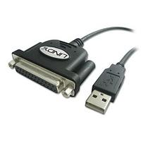 LINDY USB to 25 Way Parallel Adapter Cable 1.5m