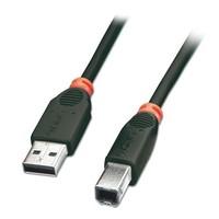 LINDY 10m USB 2.0 Cable - Type A to B, Black