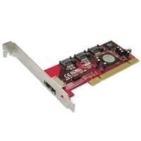 LINDY 4 Port SATA II Card with eSATA Port Low Profile Option RAID Function PCI