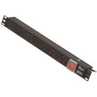 LINDY 1U 4 Way UK Sockets, Horizontal PDU with IEC C14 Cable