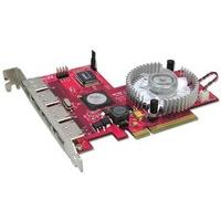 lindy 4 port sata ii card raid 5 function pci express x8