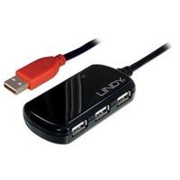 LINDY 12m USB 2.0 Active Extension Pro 4 Port Hub