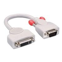 LINDY VGA to DVI Analogue Adapter Cable - DVI-I Female (Analogue) to VGA Male 0.2m