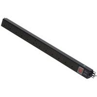 lindy 12 way vertical mount pdu with uk mains sockets switched 3m