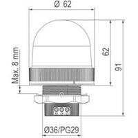 light led auer signalgerte auer orange flash 24 vdc 24 vac