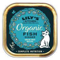 lilys kitchen organic fish dinner for cats 19 x 85g