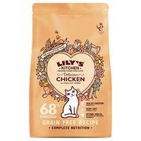lilys kitchen delicious chicken complete dry food for cats 800g