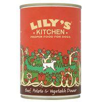 Lily\'s Kitchen Beef Potato & Vegetable Dinner for Dogs - Saver Pack: 24 x 400g