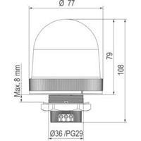 light led auer signalgerte auer orange flash 24 vdc 24 vac