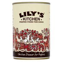 lilys kitchen chicken dinner for puppies saver pack 24 x 400g