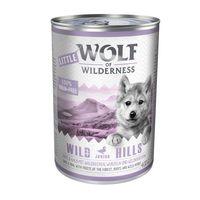 little wolf of wilderness 6 x 400g wild hills junior duck veal