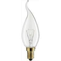 Light bulb 114 mm Philips 230 V E14 40 W Warm white EEC: E Candle shape Content 1 pc(s)