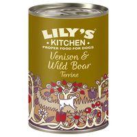 Lilys Kitchen Venison & Wild Boar Terrine for Dogs - Saver Pack: 24 x 400g