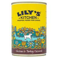 Lily\'s Kitchen Dinner Mixed Saver Pack 24 x 400g - 12 x Chicken & Turkey Casserole + 12 x Wild Campfire Stew