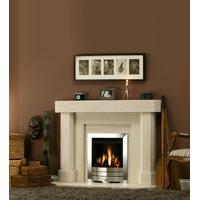 Lisboa Limestone Fireplace Package With Gas Fire