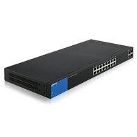 linksys lgs318p 16 port smart desktop gigabit poe switch w 2x sfp port ...