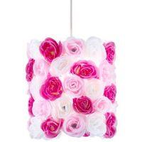 lights by bq posy pink white floral light shade d23cm