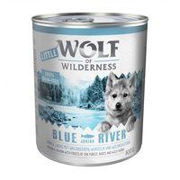 Little Wolf of Wilderness Saver Pack 24 x 800g - Blue River Junior - Chicken & Salmon