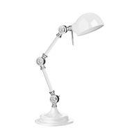 Library Adjustable Table Lamp Metal White