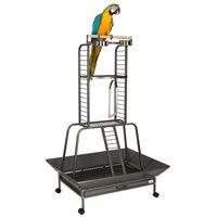 Liberta Turret Large Parrot Playstand 2nd Edition in Dark Grey
