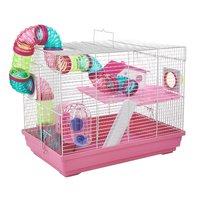 Little Zoo Hugo Pink Hamster Cage