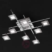 Lilian LED ceiling light with 8 bulbs