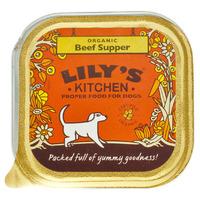 lilys organic beef supper for dogs 150g